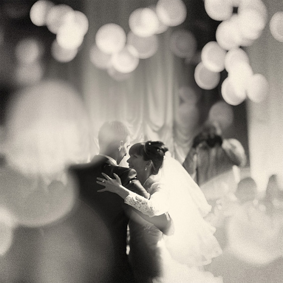 black and white journalistic wedding photo