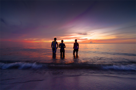 beach silhouette photo