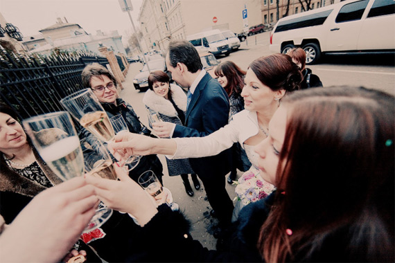 toast at wedding reception