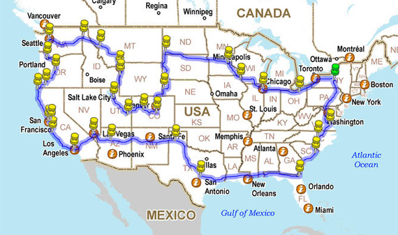 time-lapse across america