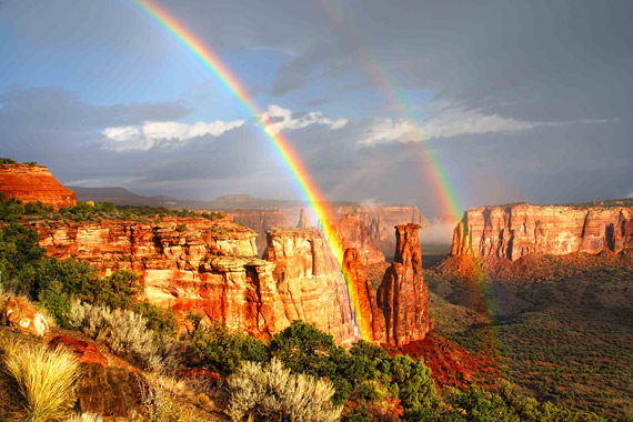 rainbow in nature