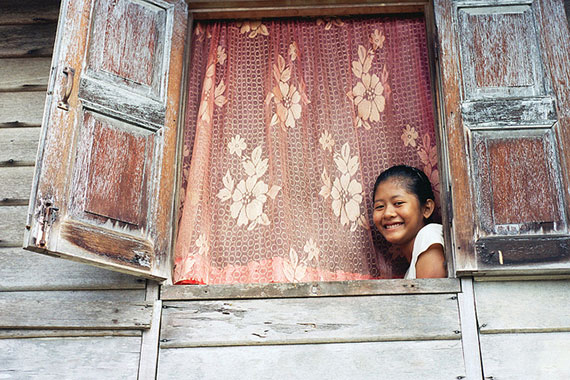 girl in window