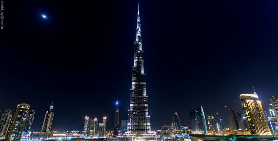 Burj Khalifa tallest builing dubai night