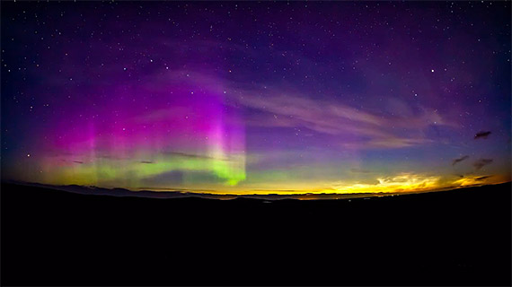 photographing northern lights