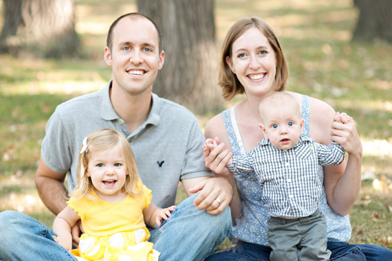 family photo with children