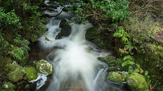 flowing water timelapse