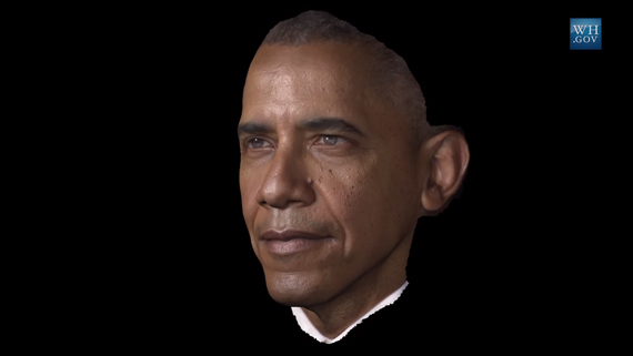 3d portrait of the president