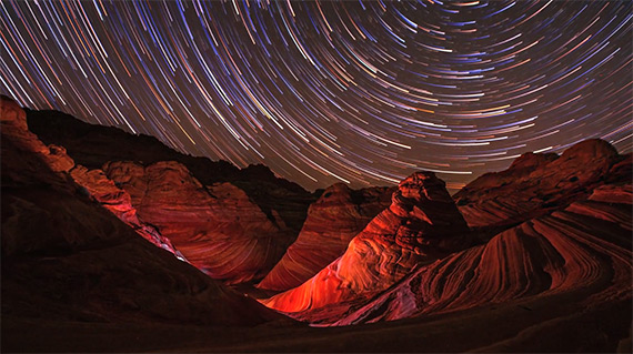 star trails timelapse