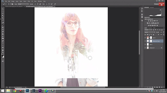 multiple exposure in Photoshop 