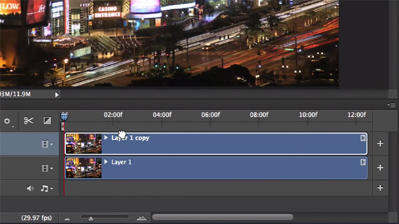duplicating a timeline in photoshop