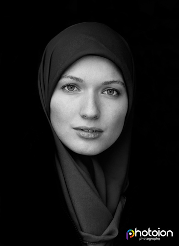 woman with head covering