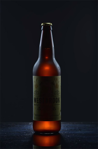 side lighting for beer photo