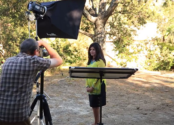 lighting a professional headshot