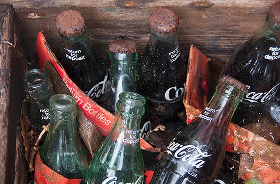 coke bottles