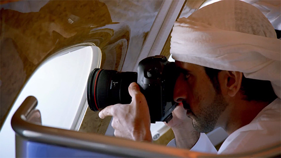 photographer aboard plane