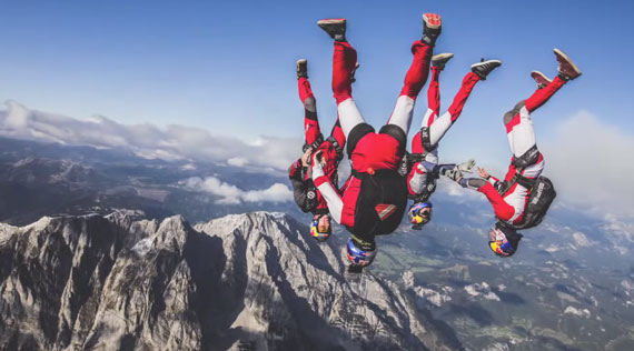 awesome freefalling photography