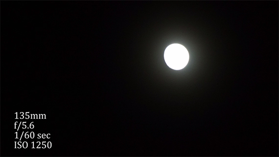 blown out moon photo