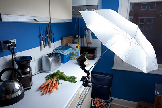 studio lighting setup