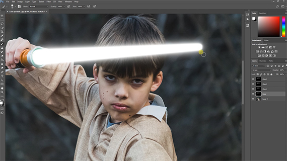 How To Create Lightsaber Photos In Photoshop