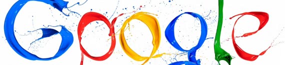 Google Doodle with Paint Splashes: Creative Photo Project