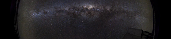 Milky Way Crossing Over the Night Sky Captured with Timelapse Photography