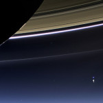 Our Pale Blue Dot as Seen from Saturn