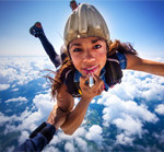 Interesting Photo of the Day: Skydiving Fashion Shoot in Freefall at 12,500 Feet