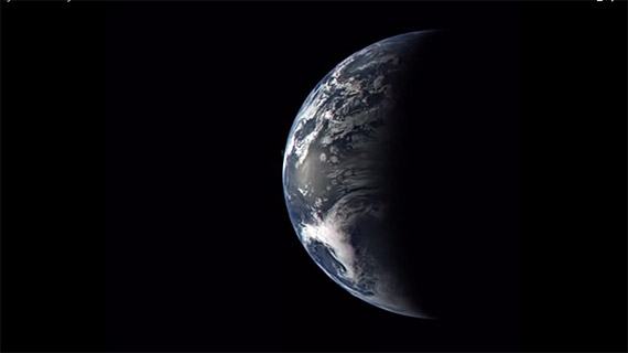 Earth from approximately 40,000 miles from earth.