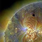 Interesting Photo of the Day: Dark Spot of Venus Crossing in Front of the Sun