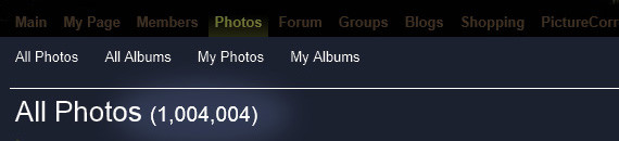 1 Million Photos Displayed on PictureSocial, The Photography Network