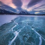 Interesting Photo of the Day: Abraham Lake Winterscape