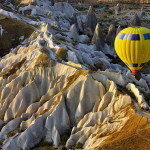 Interesting Photo of the Day: Hot Air Balloon Over Fairy Chimneys