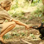 Interesting Photo of the Day: Jane Goodall Greets a Baby Chimpanzee