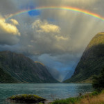 Interesting Photo of the Day: Rainbow Over Norwegian Lake