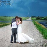 Interesting Photo of the Day: Tornado Photobombs Portrait of Newlywed Couple