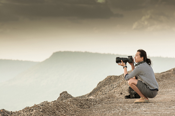 photographer with camera