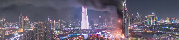 High-Res Timelapse Captures Hotel Fire at The Address in Dubai