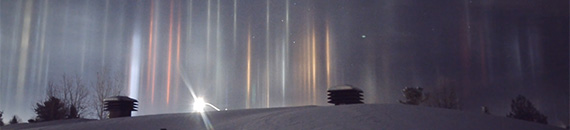 Photographing Light Pillars in Cold Conditions