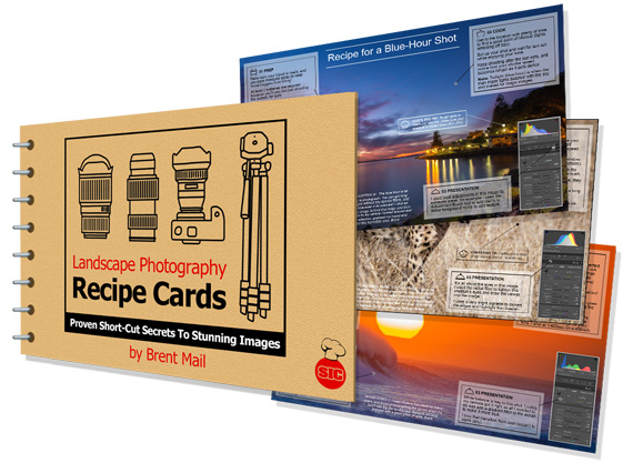 landscape photography recipe cards