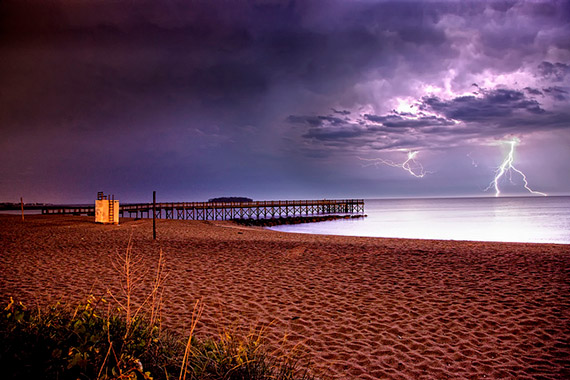 photographing lightning