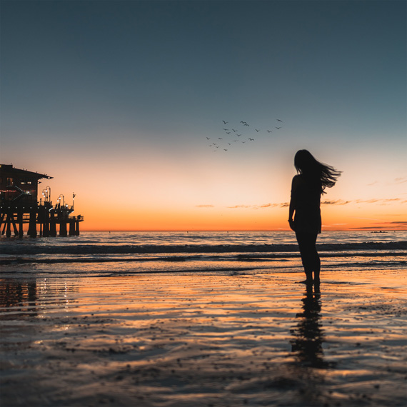 beach silhouette