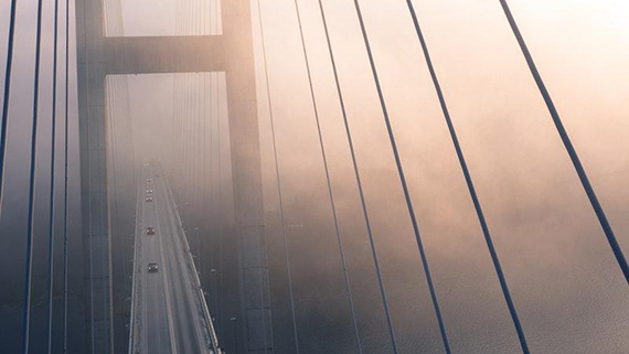 aerial fog and mist