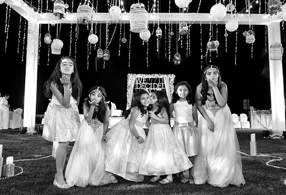 bridesmaids and flower girls