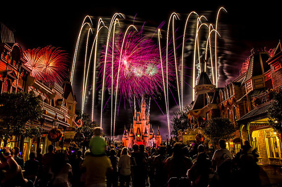 photographing fireworks