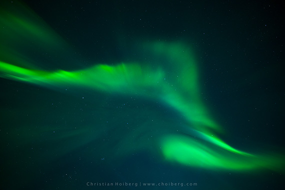 shutter speed northern lights