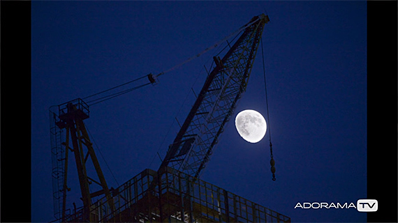 moon photograph composition