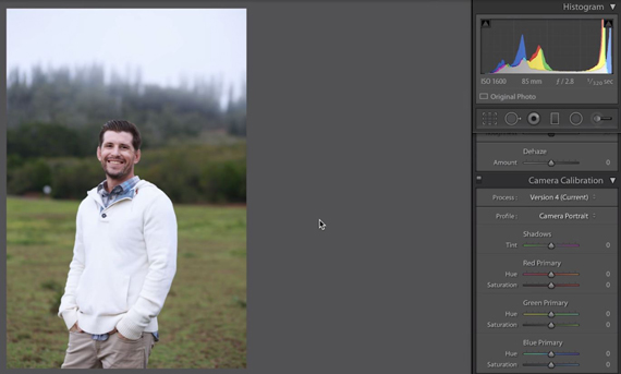 lightroom camera calibration