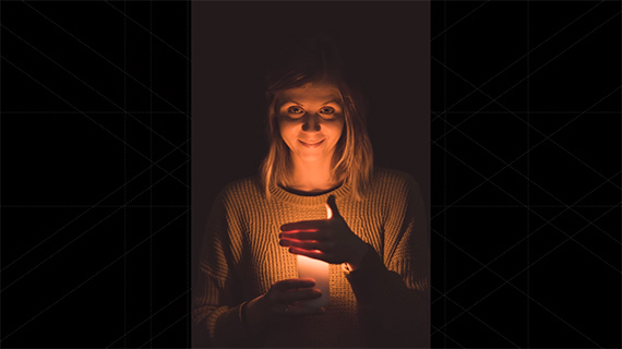 candle portrait