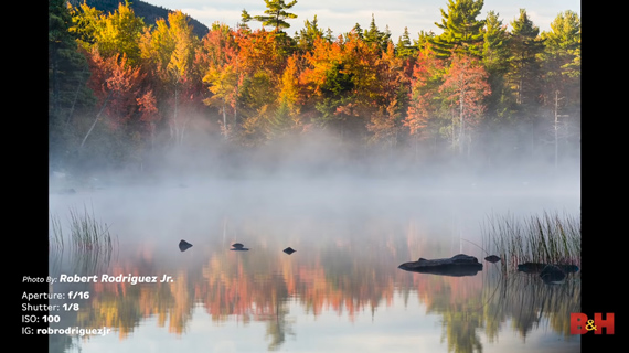 A beautiful morning during fall