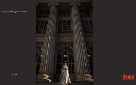 two strobe lighting setup with snoot